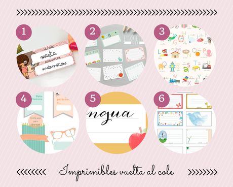 FREEBIES: Imprimibles para la vuelta al cole