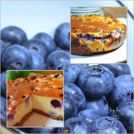 Tarta de queso con arándanos ,pura tentación !!!