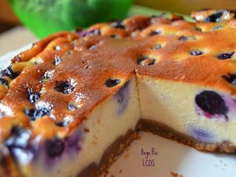 Tarta de queso con arándanos ,pura tentación !!!