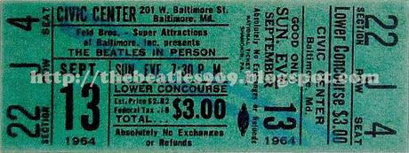 50 años: 13 Sept.1964 - Civic Center - Baltimore, Maryland