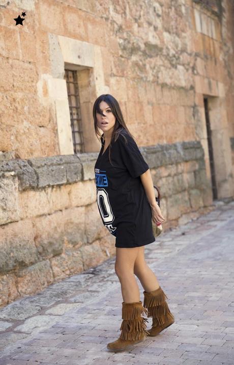 street style barbara crespo ayllon village segovia C&A tshirt the corner shop bag minnetonka fashion blogger outfit blog de moda