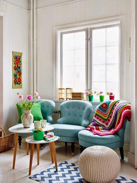 Inspírate: SOFÁS LLENOS DE COLOR ¿Te atreves?