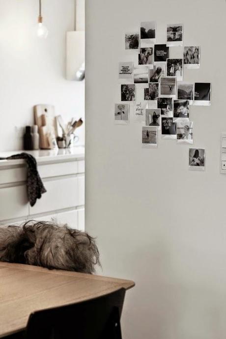 Un collage de fotos y una pared