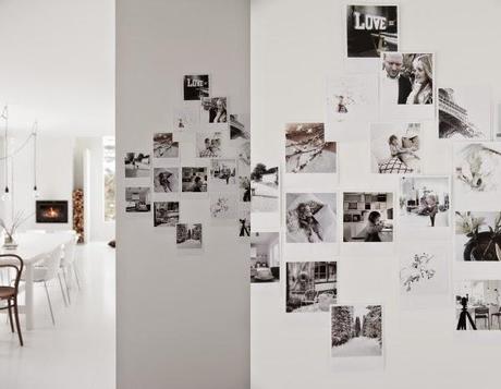 Un collage de fotos y una pared