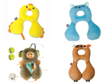 Viajar en coche con niños: Reposa Cabezas y Almohadillas de cinturón.
