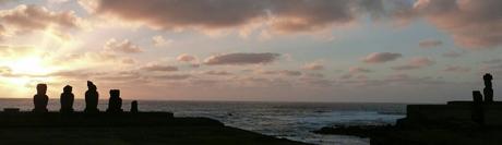 Postales al atardecer en Isla de Pascua