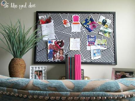 DIY CORCHO FORRADO DE TELA PARA EL DESPACHO