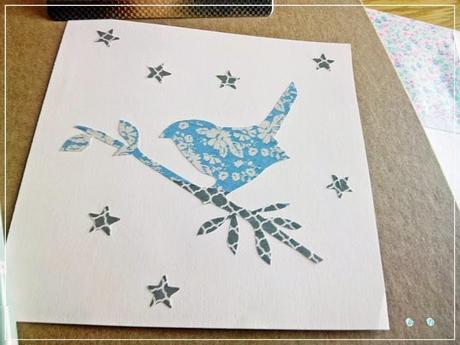 Postales con washi y fabric tape