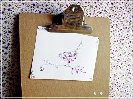 Postales con washi y fabric tape