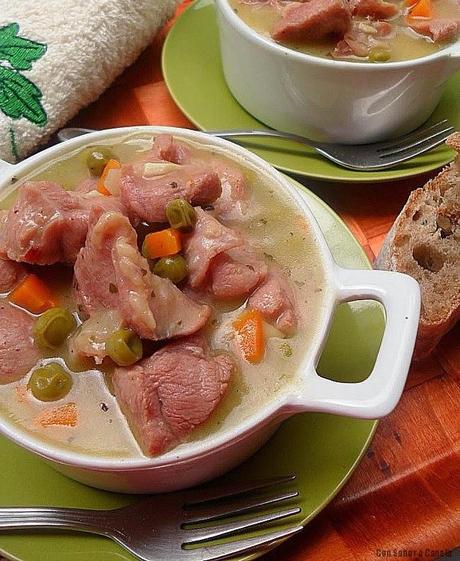 Ragú de pavo a la sidra