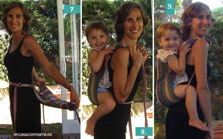 Porteofreestyle: 01. Hacer un portabebé con un delantal de cocina. Pasos 7-9 Freestyle3