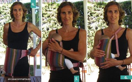 Porteofreestyle: 01. Hacer un portabebé con un delantal de cocina. Pasos 4-6 Freestyle2