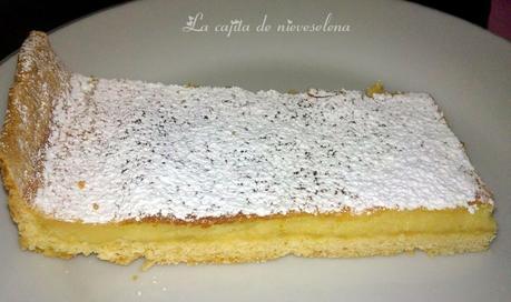 Tarta de limón y queso de cabra