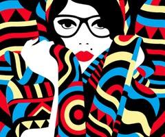 Ilustración minimalista de Malika Favre