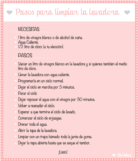 como limpiar la lavadora