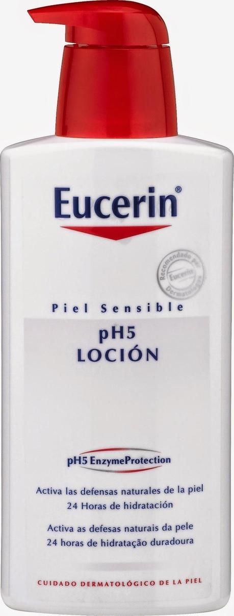 loción ph5, eucerin, piel sensible