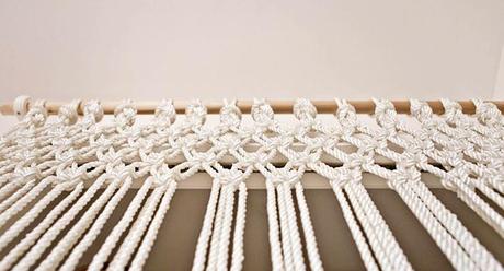 DIY cortina de macramé