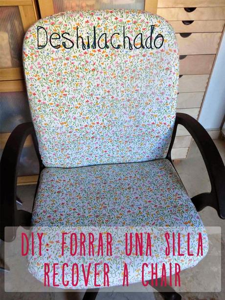 Tutorial: forrar una vieja silla / Tutorial: recover an old chair