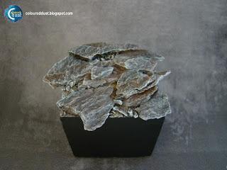 Coloured Dust: How to make a stone base?