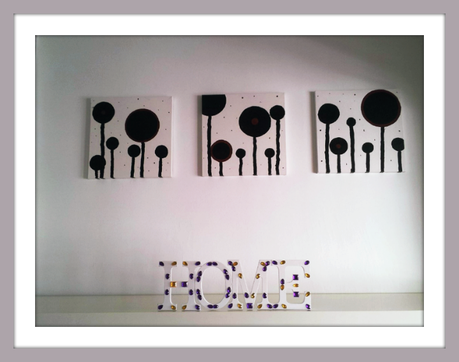 DIY Decora letras de madera con efecto mosaico