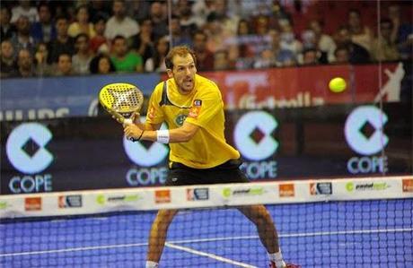 Juan Martín Díaz en el partido de hoy Juan Martín Díaz en el partido de hoy