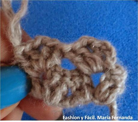 Punto espiga de  trigo a crochet ideal para tejer cintillos o diademas (Wheat stitch with crochet ideal for headbandas)