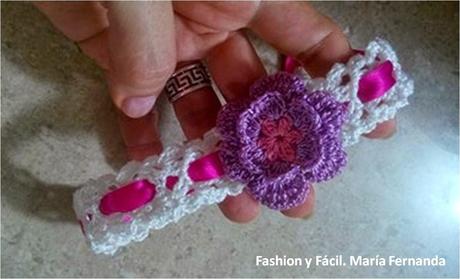 Cintillo, diadema o vincha para bebé fácil de tejer a ganchillo y muy  vistosa (Baby crocheted Headband) - Paperblog