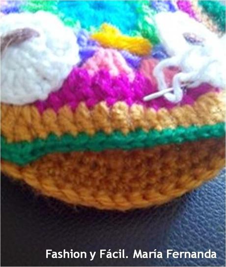 Cartera de buho tejida a crochet o ganchillo (Crocheted owl purse)