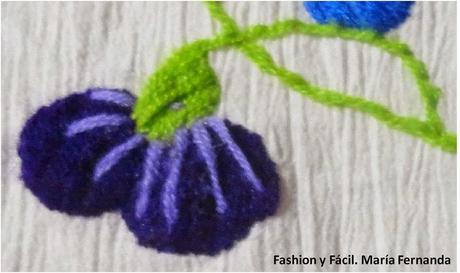 Bordado con lana de colores (Emroidery with colorred wool)