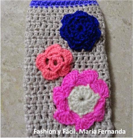 Forro para el móvil o teléfono celular a crochet (Mobil phone crocheted case)