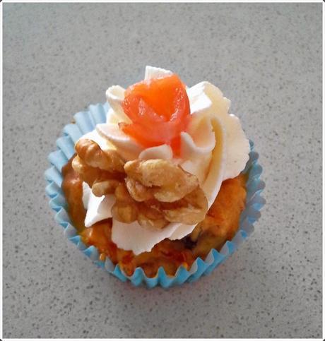 Mini cupcakes salmón y nueces