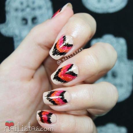 uñas-estampado-folky-cherokee-ikat-01