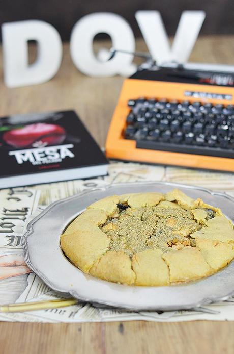 Galette de verduras y pollo con almendras a la hierbabuena