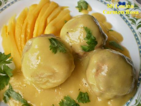 ALBONDIGAS DE TERNERA Y FRUTOS SECOS EN SALSA DE MANGO
