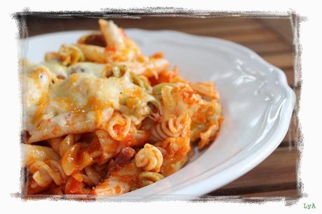 Macarrones con tomate y chorizo gratinados... 6º Receta de la infancia