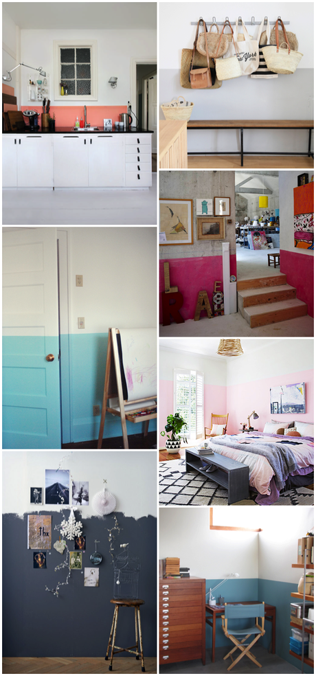 For the home. Half Painted Wall For the home. Half Painted Wall