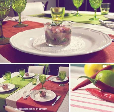 decoración mesa cena mejicana