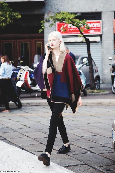 New_York_Fashion_Week_Spring_Summer_15-NYFW-Street_Style-Model-Burberry_Cape-Burgundy_lips-