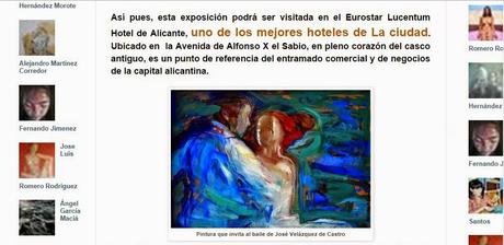 Exposición de José Velázquez de Castro en Eurostars Lucen...