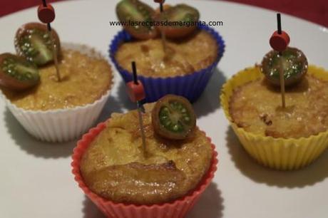 Muffins de tortilla de patatas-Receta para niños