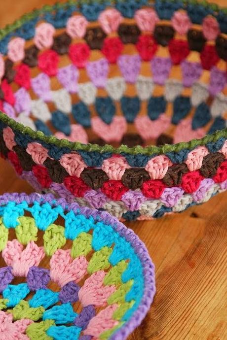 Reto amistoso: cesta de crochet