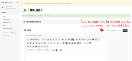 Poner aplicaciones en la página de facebook Poner aplicaciones en la página de facebook