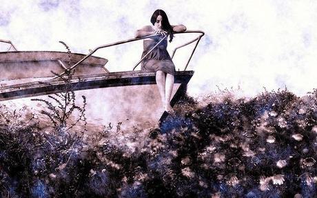 mujer meditando gracias a LMAP Megyarsh en flickr.com mujer pensando encima de un barco