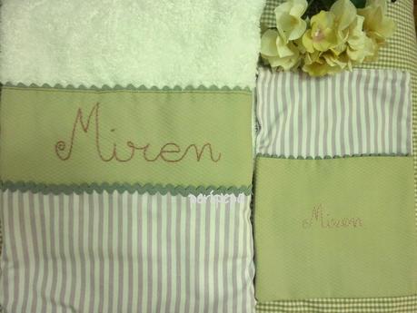 TOALLAS PERSONALIZADAS Y BOLSAS MERIENDA A JUEGO