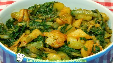 Acelgas a la Extremeña