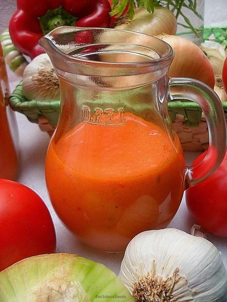 Salsa de tomate y pimientos