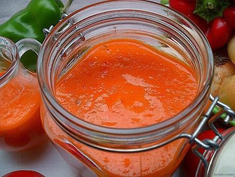 Salsa de tomate y pimientos