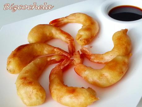 LANGOSTINOS  EN GABARDINA O REBOZADOS