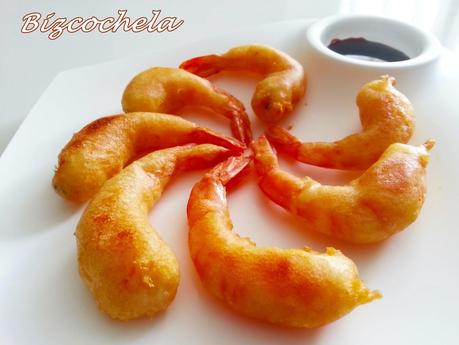 LANGOSTINOS  EN GABARDINA O REBOZADOS