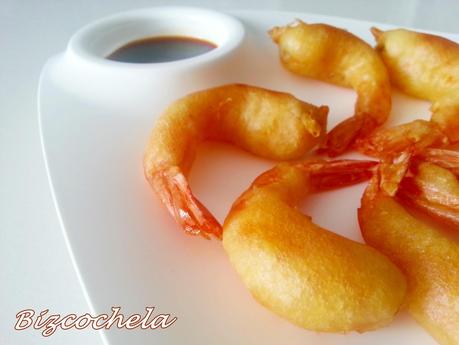 LANGOSTINOS  EN GABARDINA O REBOZADOS